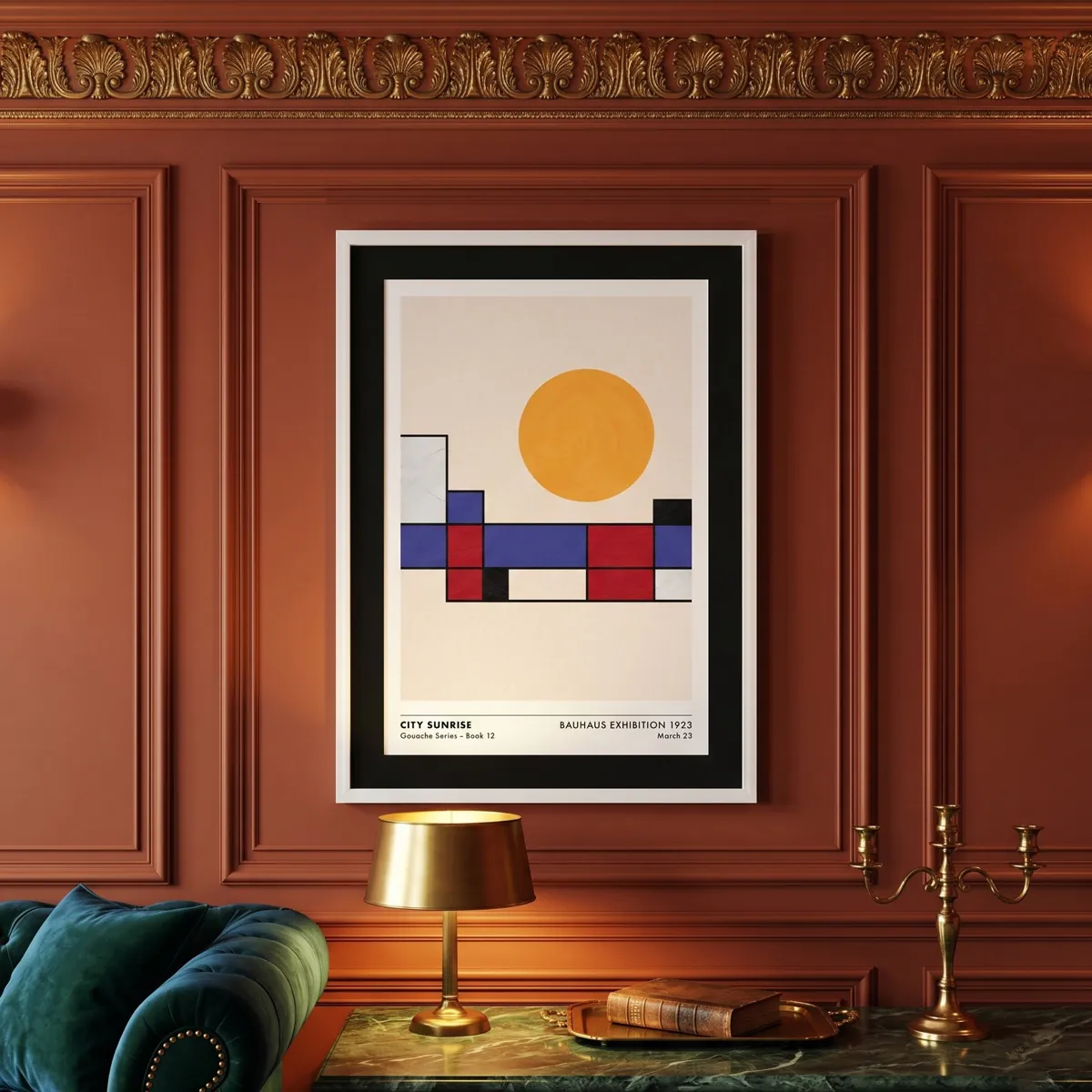 Bauhaus geometric morning prints