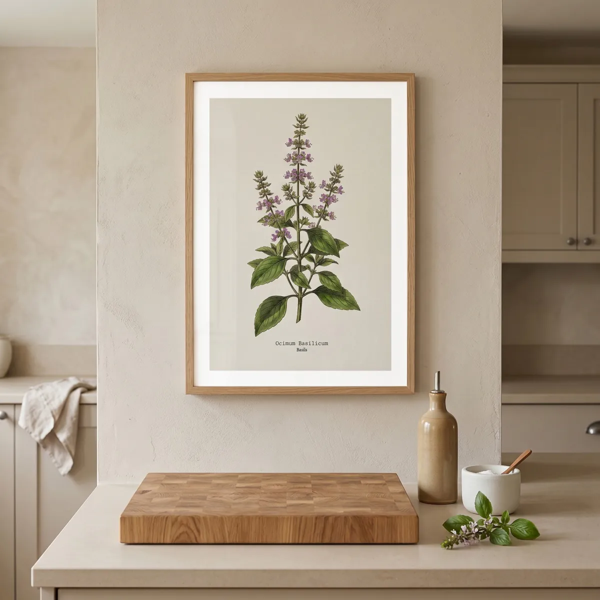 Kitchen herb prints